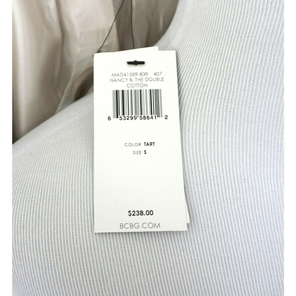 BCBG Max Azria Brown Pinstripe 2 Button Blazer S - Picture 8 of 8